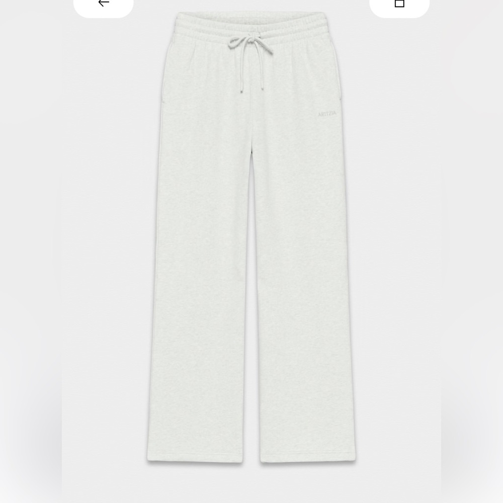 aritzia cozy sweatfleece boyfriend wide sweatpants